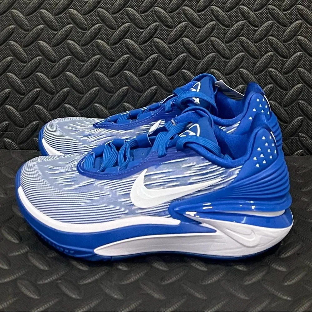 Nike Athletic Basketball Shoes Blue White Mens Size‎ 5.5 Womens Size 7